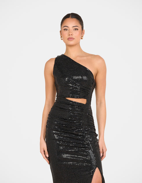 Fran One Shoulder Drape Maxi